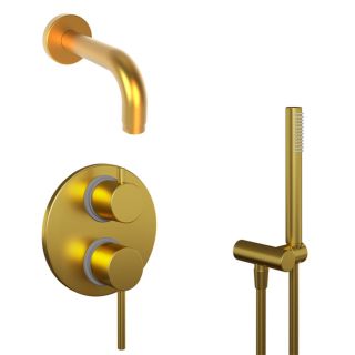 Душевой комплект Paini Cox 78PJSET26911BATH матовое золото